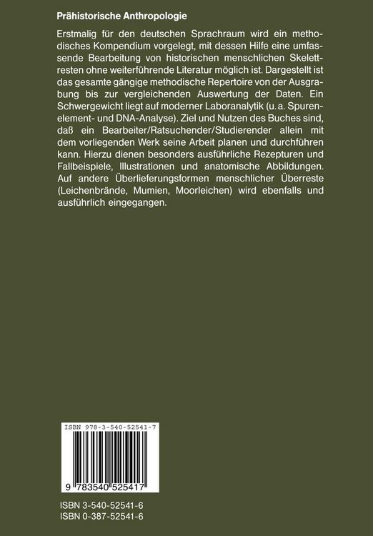 Produktbild: Pr&auml;historische Anthropologie