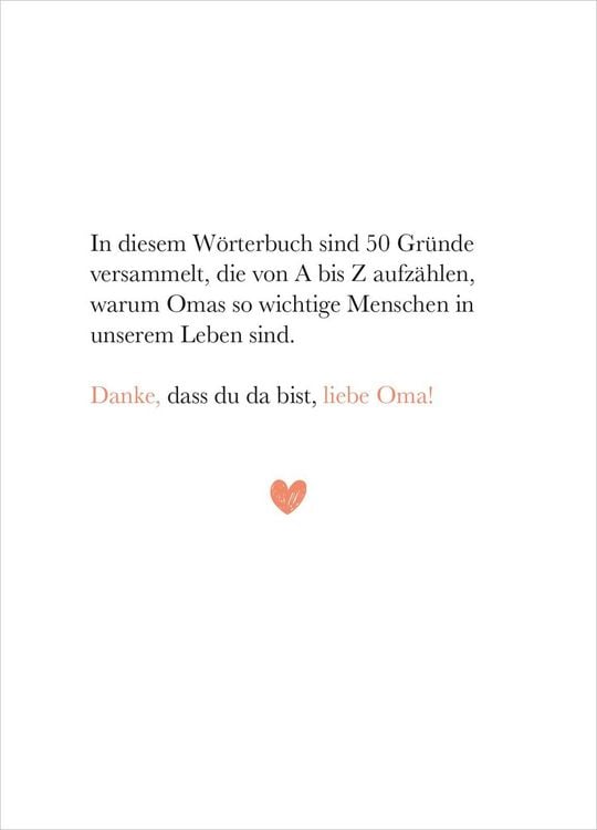 Produktbild: Oma (Substantiv, f)