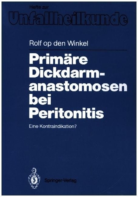 Produktbild: Prim&auml;re Dickdarmanastomosen bei Peritonitis
