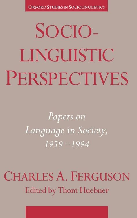 Produktbild: Sociolinguistic Perspectives