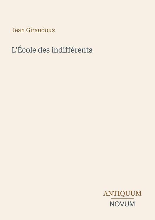 Produktbild: L'&Eacute;cole des indiff&eacute;rents