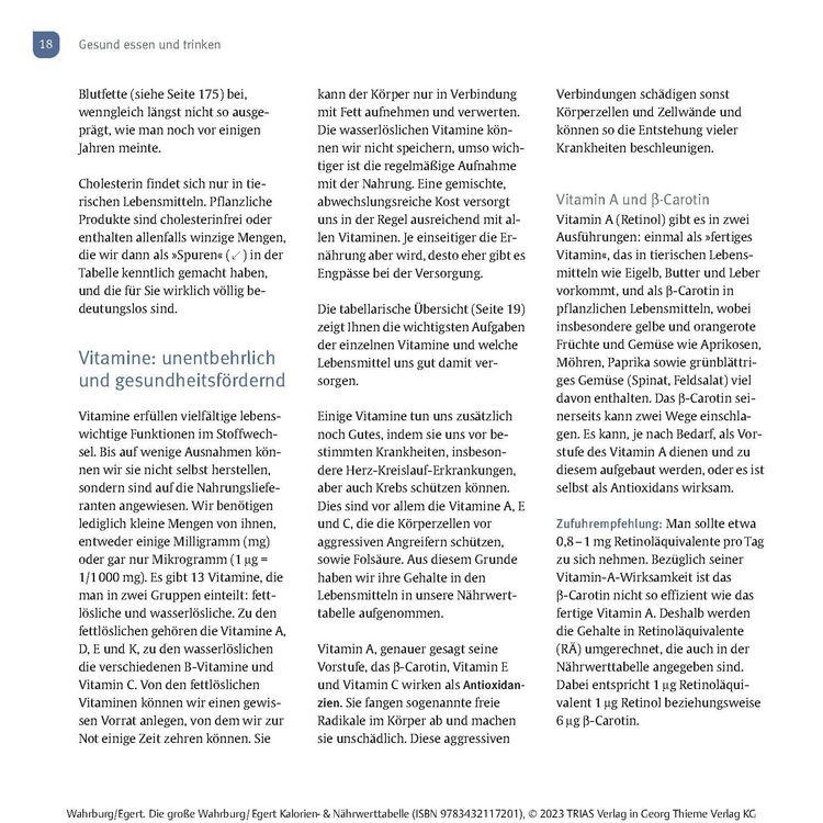 Produktbild: Die gro&szlig;e Wahrburg/Egert Kalorien-&-N&auml;hrwerttabelle