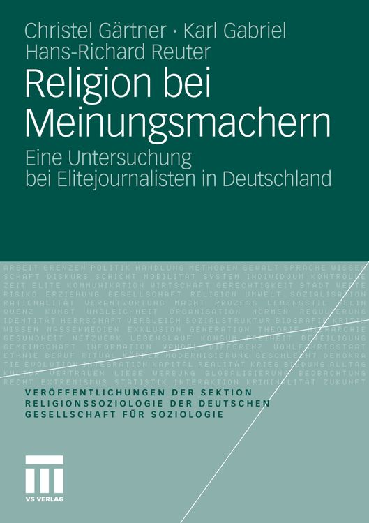 Produktbild: Religion bei Meinungsmachern