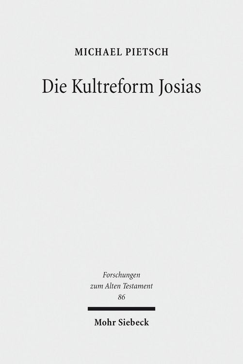 Produktbild: Die Kultreform Josias