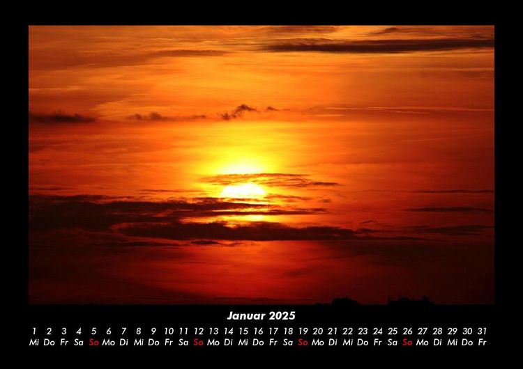 Produktbild: Sonnenunterg&auml;nge 2025 Fotokalender DIN A3
