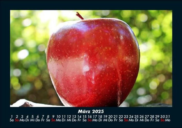 Produktbild: Obstkalender 2025 Fotokalender DIN A5