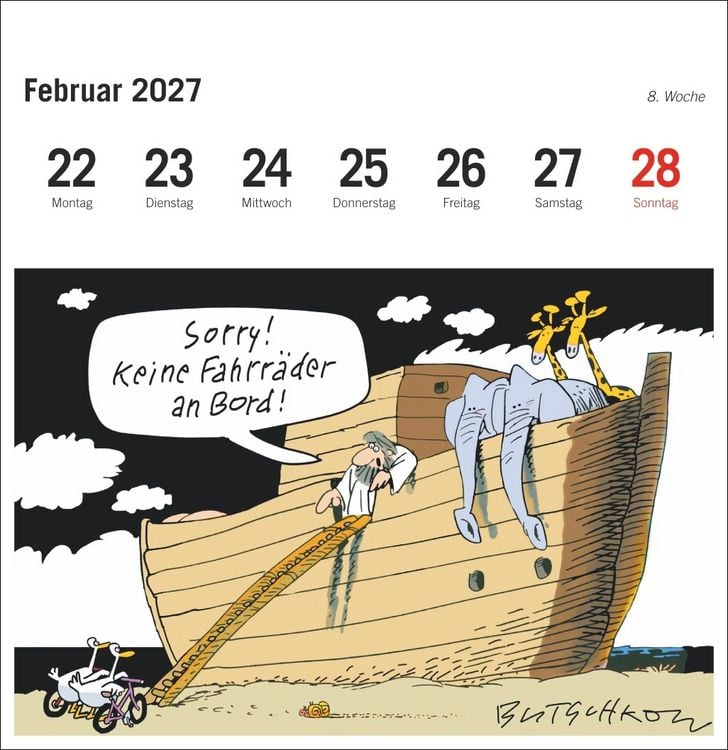 Produktbild: Peter Butschkow: Fahrrad unser Premium-Postkartenkalender 2027