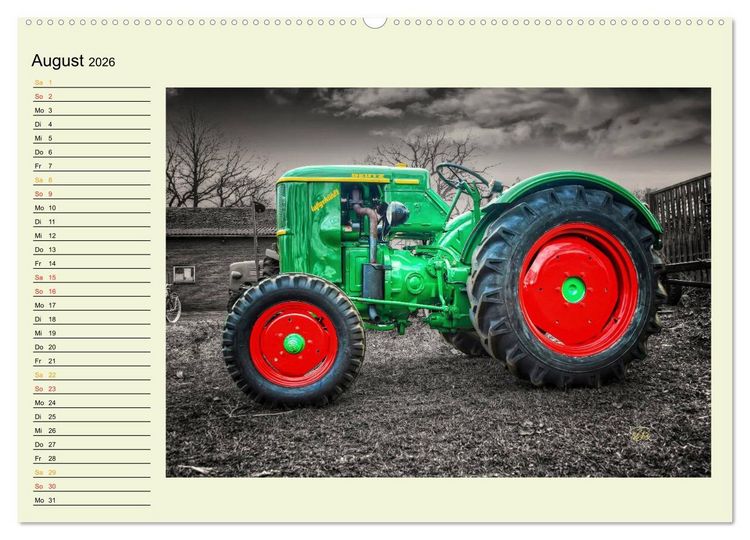 Produktbild: Traktoren - Oldtimer (hochwertiger Premium Wandkalender 2026 DIN A2 quer), Kunstdruck in Hochglanz