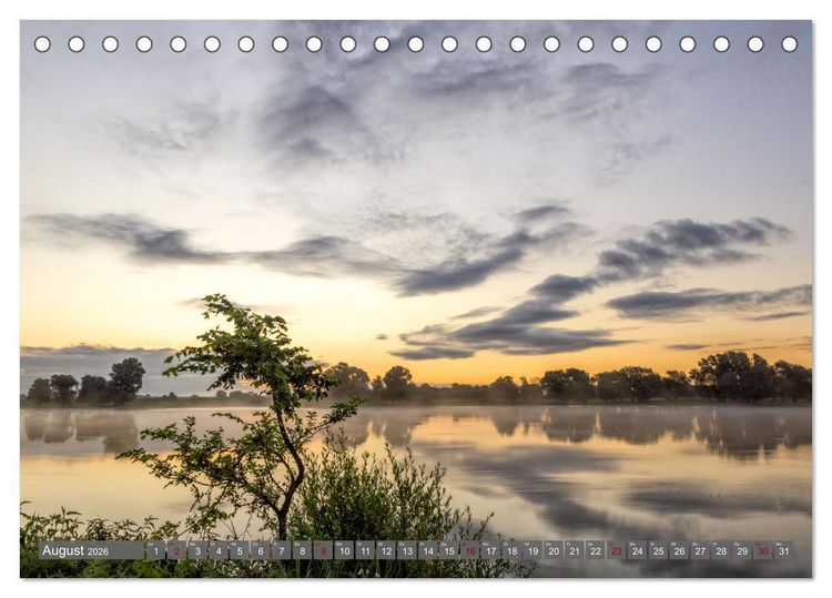 Produktbild: Naturlandschaft Elbe - Im Wechsel der Jahreszeiten (Tischkalender 2026 DIN A5 quer), CALVENDO Monatskalender