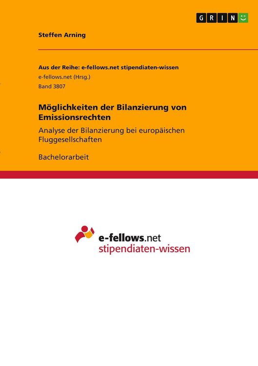 Produktbild: M&ouml;glichkeiten der Bilanzierung von Emissionsrechten