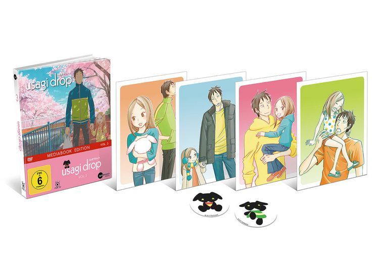 Produktbild: Usagi Drop - Vol. 3 - Limited Mediabook (inkl. 4 Art Cards & 2 Sticker)