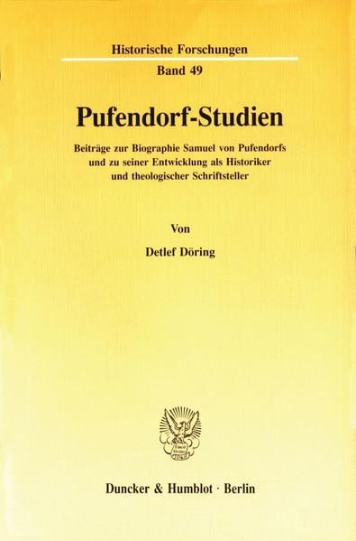 Produktbild: Pufendorf-Studien.