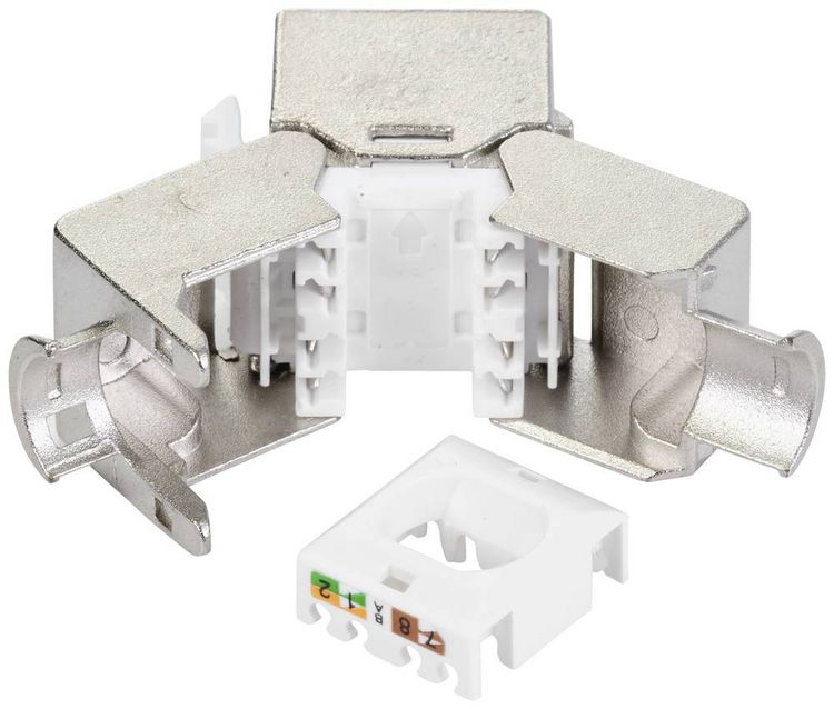 Produktbild: Renkforce RF-5250452 RJ45-Einbaumodul Keystone CAT 6a 1St.