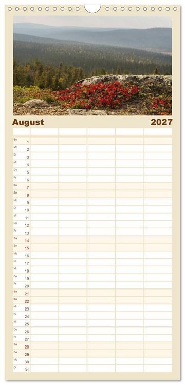 Produktbild: Familienplaner 2027 - Heimat der Samen mit 5 Spalten (Wandkalender, 21 x 45 cm) CALVENDO