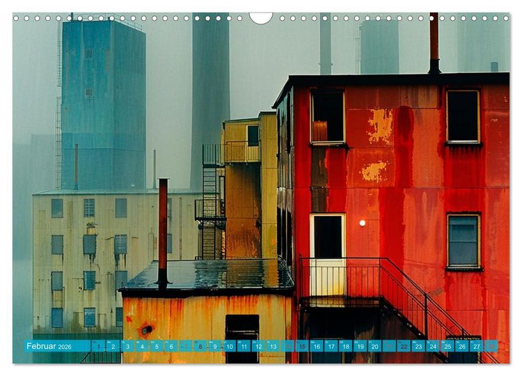 Produktbild: Zeitzeugen der Industrie: Symbol und Verg&auml;nglichkeit (Wandkalender 2026 DIN A3 quer), CALVENDO Monatskalender