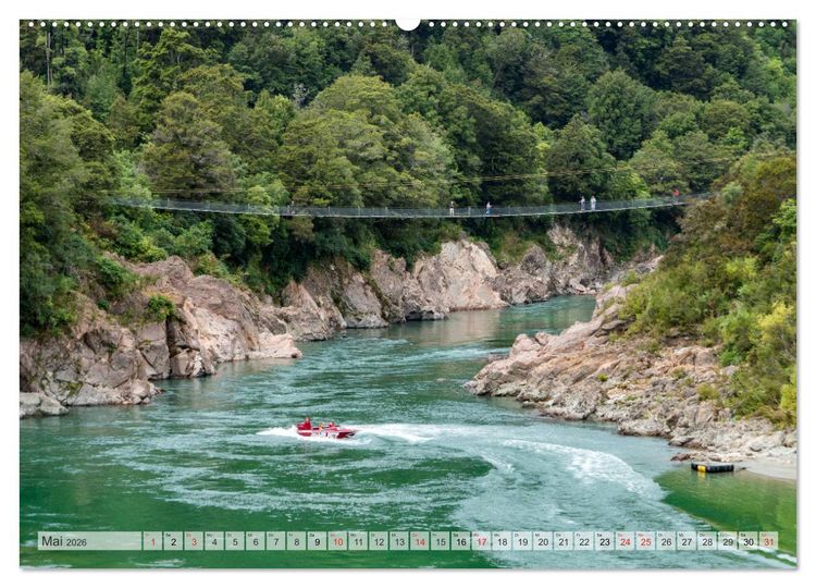 Produktbild: Neuseeland - Wandelnde Landschaften (Wandkalender 2026 DIN A2 quer), CALVENDO Monatskalender
