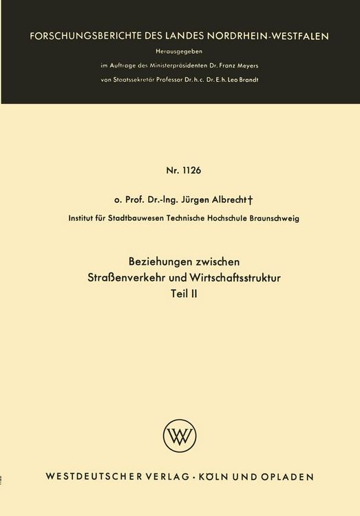 Produktbild: Beziehungen zwischen Stra&szlig;enverkehr und Wirtschaftsstruktur