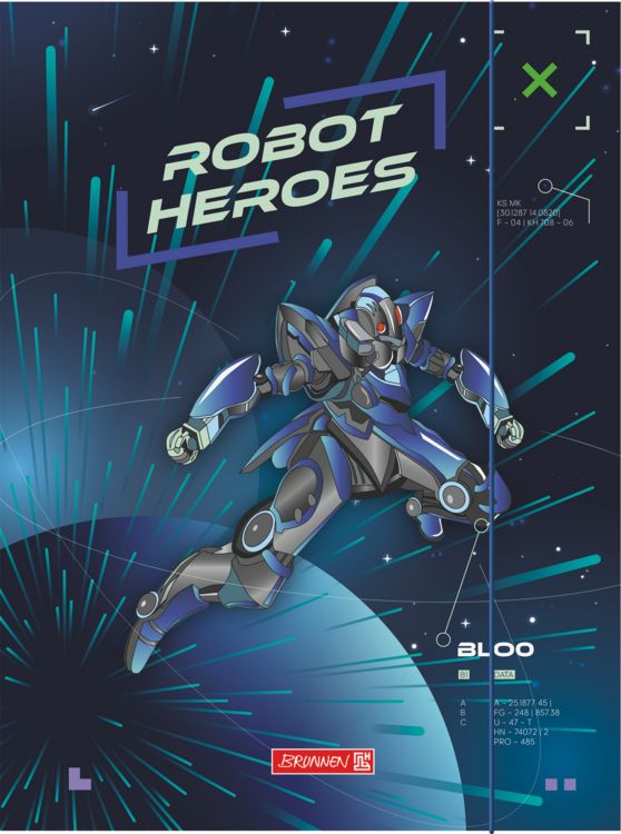 Produktbild: Brunnen Sammelmappe A3 Karton Robot Hero