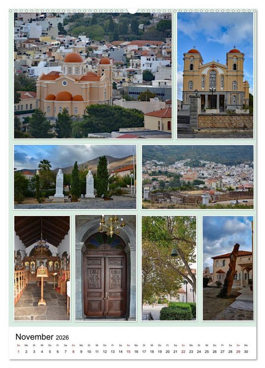 Produktbild: Kreta - Historische St&auml;dte und Bilderbuchd&ouml;rfer (Wandkalender 2026 DIN A2 hoch), CALVENDO Monatskalender