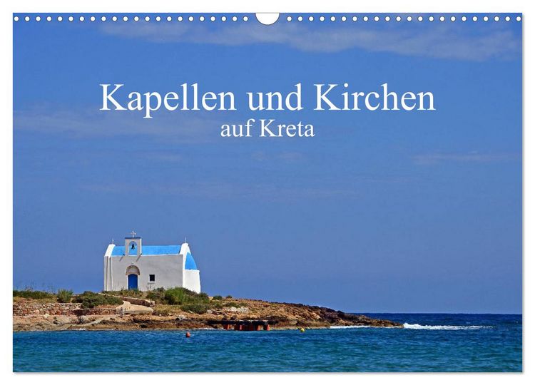 Produktbild: Kapellen und Kirchen auf Kreta (Wandkalender 2026 DIN A3 quer), CALVENDO Monatskalender