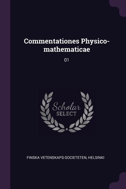 Produktbild: Commentationes Physico-mathematicae