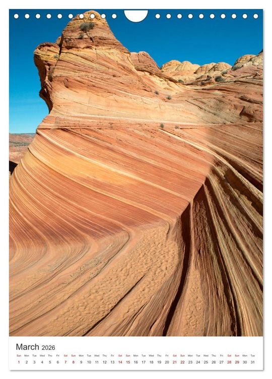 Produktbild: Paria Canyon The Wave (Wall Calendar 2026 DIN A4 portrait), CALVENDO 12 Month Wall Calendar