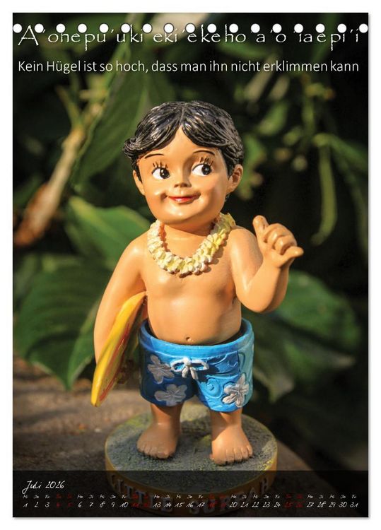 Produktbild: Hula Dancer - Hawaiianische Weisheiten (Tischkalender 2026 DIN A5 hoch), CALVENDO Monatskalender