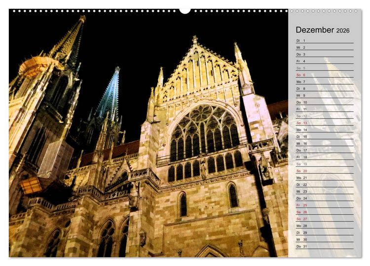 Produktbild: REGENSBURG - Impressionen (Wandkalender 2026 DIN A2 quer), CALVENDO Monatskalender