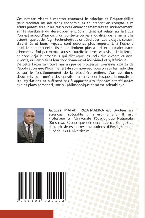 Produktbild: Principe De Responsabilit&eacute;, D&eacute;cisions &Eacute;conomiques & Agir Technologique