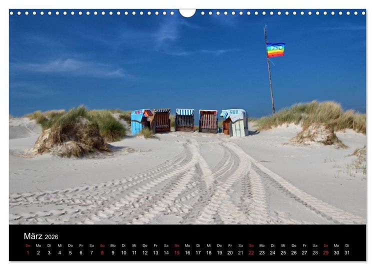 Produktbild: Amrum, Perle der Nordsee (Wandkalender 2026 DIN A3 quer), CALVENDO Monatskalender