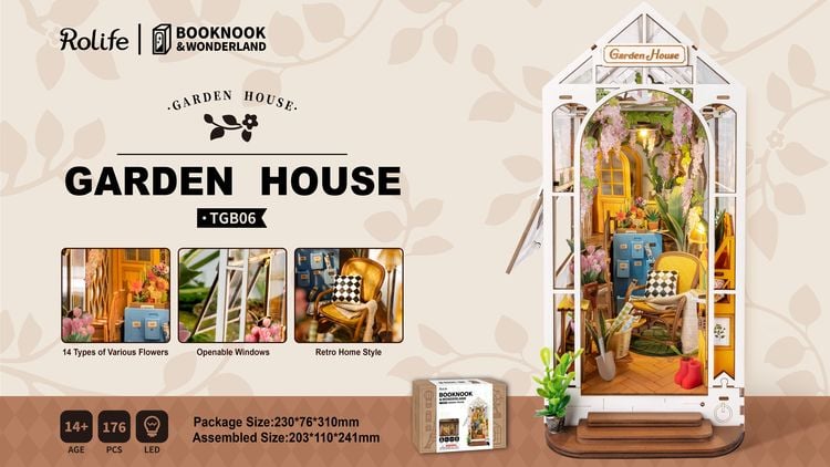 Book Nook DYI Bücherecke Garden House