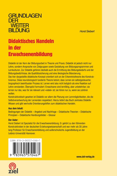 Produktbild: Didaktisches Handeln in der Erwachsenenbildung