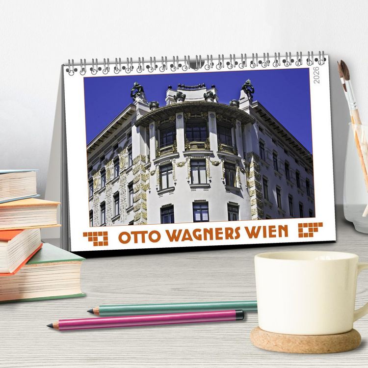 Produktbild: Otto Wagners Wien (Tischkalender 2026 DIN A5 quer), CALVENDO Monatskalender