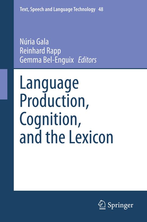 Produktbild: Language Production, Cognition, and the Lexicon