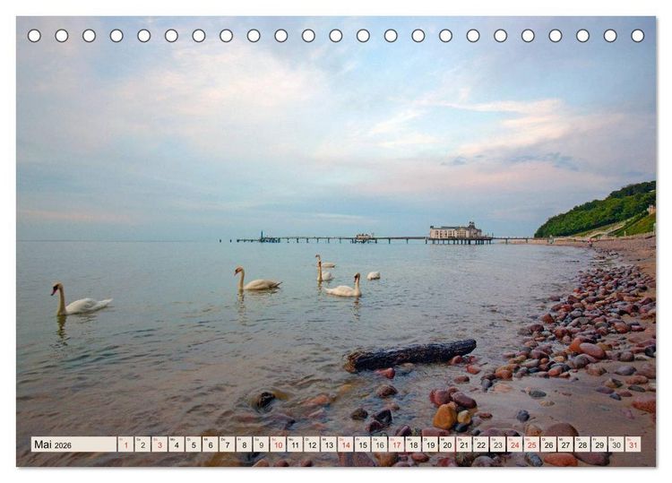 Produktbild: Urlaubsparadies R&uuml;gen (Tischkalender 2026 DIN A5 quer), CALVENDO Monatskalender