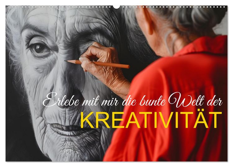 Produktbild: Erlebe mit mir die bunte Welt der Kreativit&auml;t (Wandkalender 2026 DIN A2 quer), CALVENDO Monatskalender