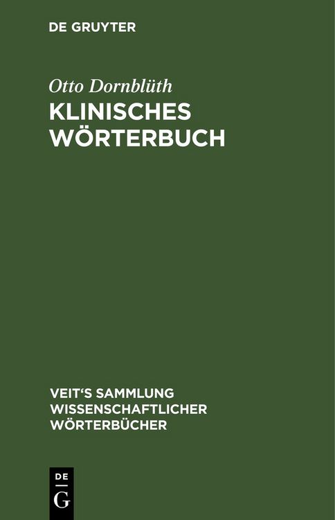 Produktbild: Klinisches W&ouml;rterbuch
