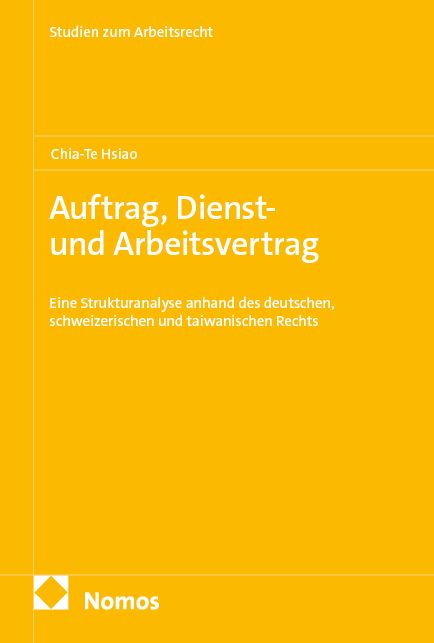 Produktbild: Auftrag, Dienst- und Arbeitsvertrag