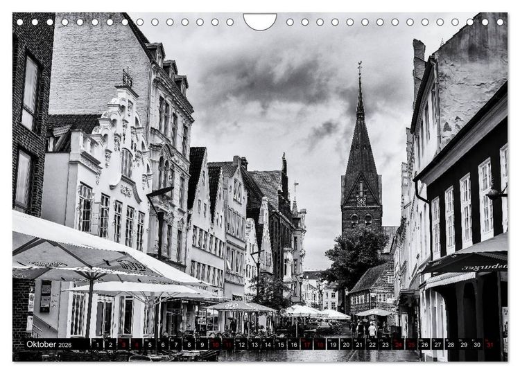 Produktbild: Ein Blick auf Flensburg (Wandkalender 2026 DIN A4 quer), CALVENDO Monatskalender