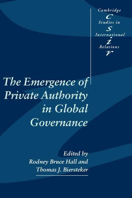 Produktbild: The Emergence of Private Authority in Global Governance