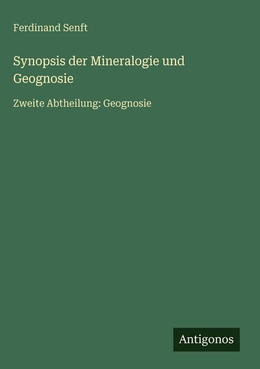 Produktbild: Synopsis der Mineralogie und Geognosie
