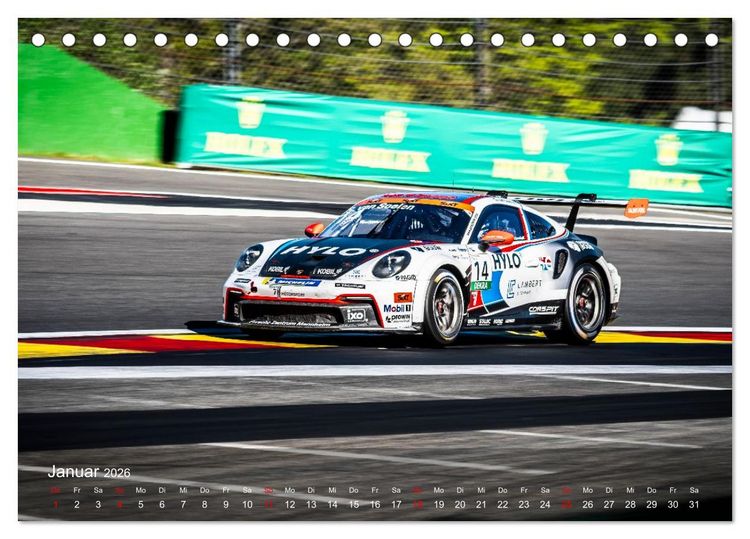 Produktbild: Motorsportkunst aus Weissach (Tischkalender 2026 DIN A5 quer), CALVENDO Monatskalender