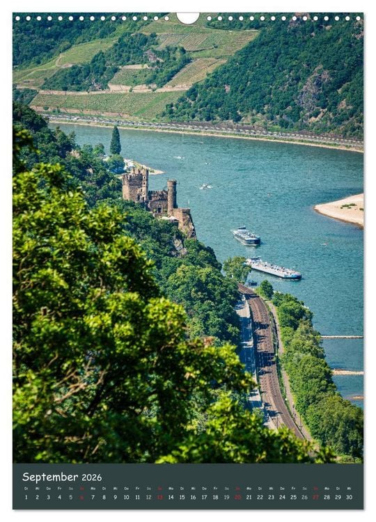 Produktbild: Burgen am Mittelrhein (Wandkalender 2026 DIN A3 hoch), CALVENDO Monatskalender