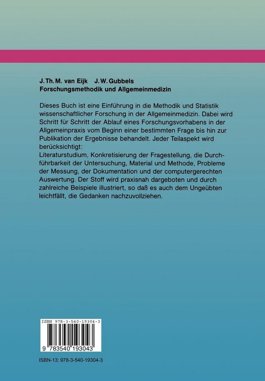 Produktbild: Forschungsmethodik und Allgemeinmedizin