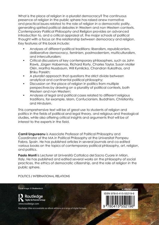 Produktbild: Contemporary Political Philosophy and Religion