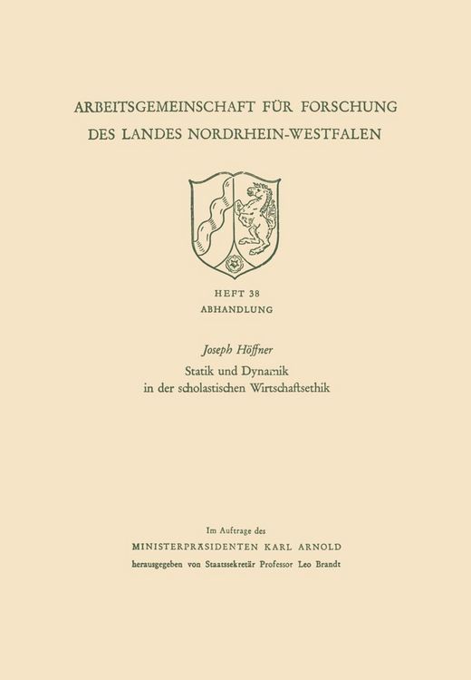 Produktbild: Statik und Dynamik in der scholastischen Wirtschaftsethik