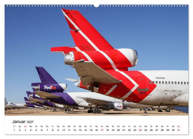 Produktbild: GROUNDED (hochwertiger Premium Wandkalender 2027 DIN A2 quer), Kunstdruck in Hochglanz