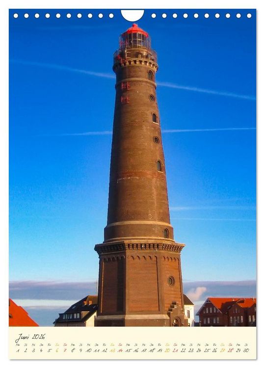 Produktbild: Norddeutsche Leuchtt&uuml;rme - maritime Wegweiser (Wandkalender 2026 DIN A4 hoch), CALVENDO Monatskalender