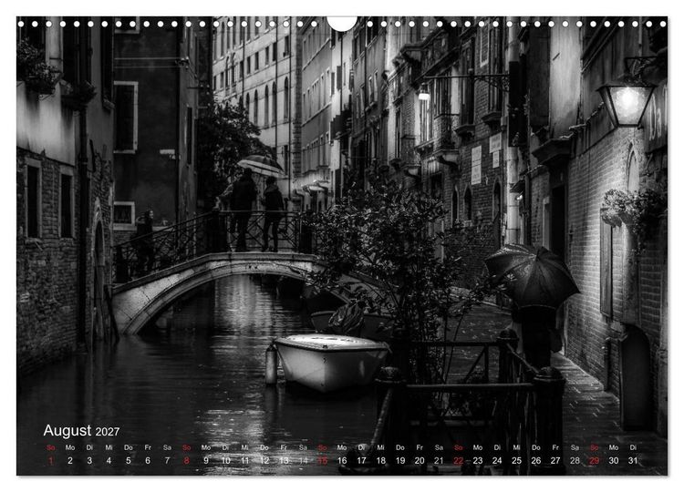 Produktbild: Venedig - Licht und Schatten (Wandkalender 2027 DIN A3 quer), CALVENDO Monatskalender