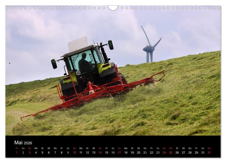 Produktbild: Trecker & Co. bei der Arbeit - Landwirtschaft in Ostfriesland (Wandkalender 2026 DIN A3 quer), CALVENDO Monatskalender